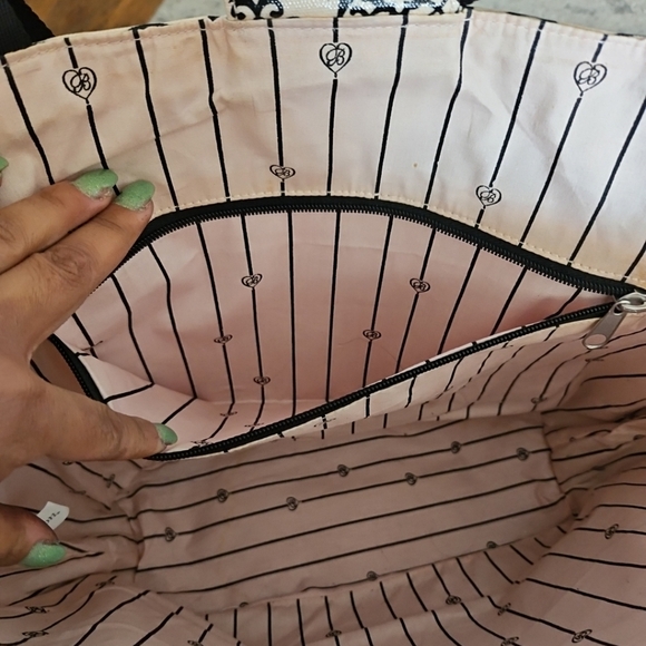 Brighton Pink And Black My Sweet Valentine Tote Bag - Picture 7 of 16